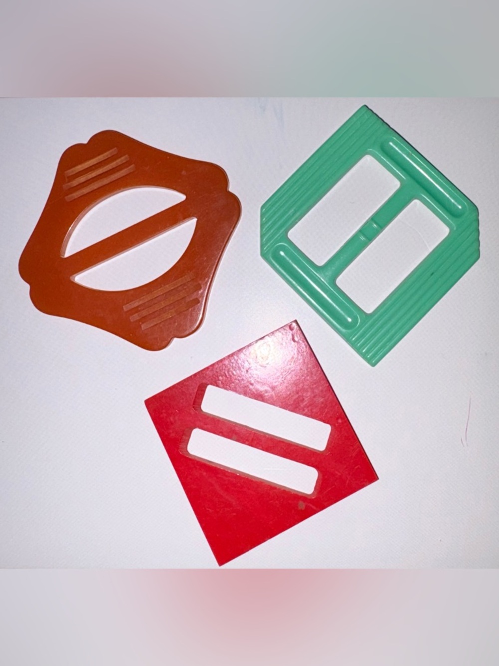 Vintage Bakelite/Lucite Buckles
